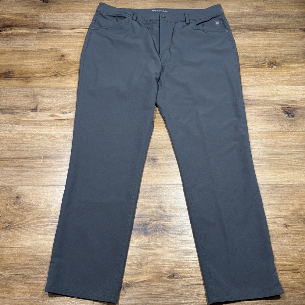Mack Weldon Men's 38 x 32 Radius 5-pocket Chino Pants Gray
